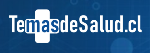 Logo of Temas de Salud, featuring a blue and white color scheme with a medical cross.